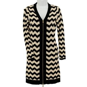 Alice by Temperley Geometric Bodycon Sweater Dress Zipper Small